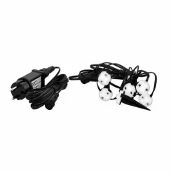 pieu de terre Eglo SPINETOLI LED Transparent, 6 lumières