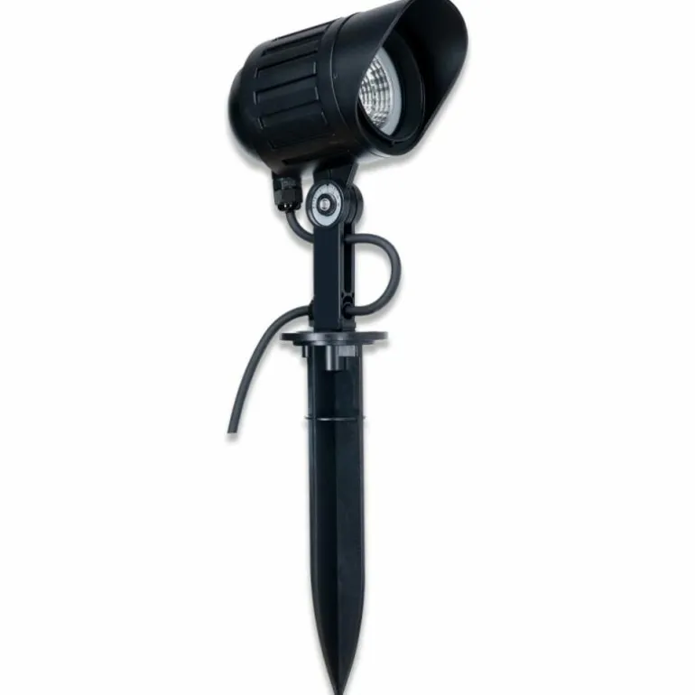 pique de terre LCD Wiesloch LED Noir, 1 lumière