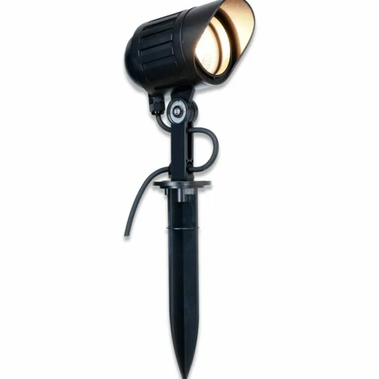 pique de terre LCD Wiesloch LED Noir, 1 lumière