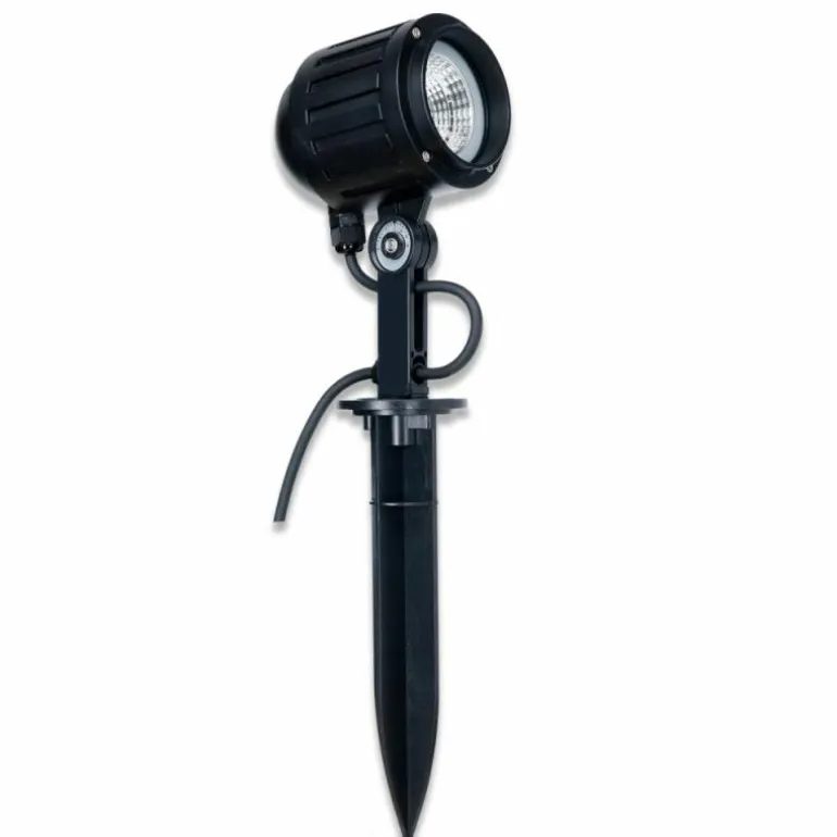 pique de terre LCD Wiesloch LED Noir, 1 lumière