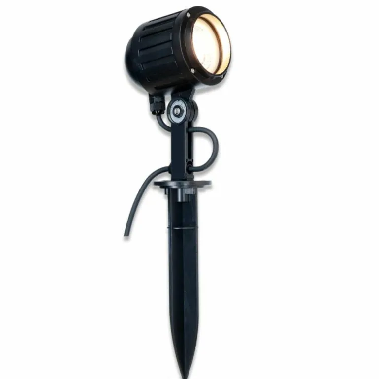 pique de terre LCD Wiesloch LED Noir, 1 lumière