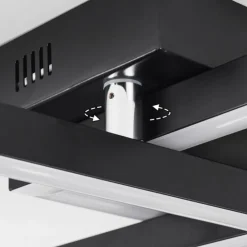hofstein Éclairage Led|Plafonnier Cavareno LED Noir, 1 lumière