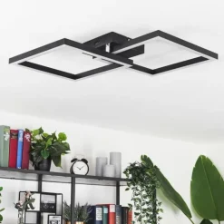 hofstein Éclairage Led|Plafonnier Cavareno LED Noir, 1 lumière