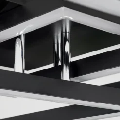 hofstein Éclairage Led|Plafonnier Cavareno LED Noir, 1 lumière
