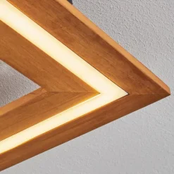 hofstein Éclairage Led|Plafonnier Charentay LED Noir, 1 lumière