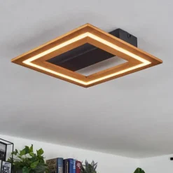 hofstein Éclairage Led|Plafonnier Charentay LED Noir, 1 lumière