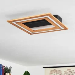 hofstein Éclairage Led|Plafonnier Charentay LED Noir, 1 lumière