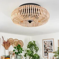 Plafonnier 50 cm Mulstrand Noir, 4 lumières, Télécommandes