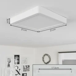 Plafonnier Finsrud LED Blanc, 1 lumière