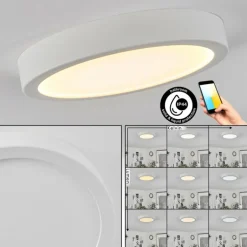 Plafonnier Finsrud LED Blanc, 1 lumière