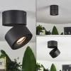 hofstein Éclairage Led|Plafonnier Laonsana LED Noir, 1 lumière