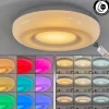 Plafonnier Monfebres LED Argenté, Blanc, 1 lumière, Télécommandes, Changeur de couleurs