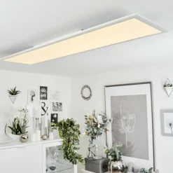 Lampe Éclairage Led|Plafonnier Montalba LED Blanc, 1 lumière, Télécommandes, Changeur de couleurs
