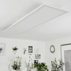 Lampe Éclairage Led|Plafonnier Montalba LED Blanc, 1 lumière, Télécommandes, Changeur de couleurs