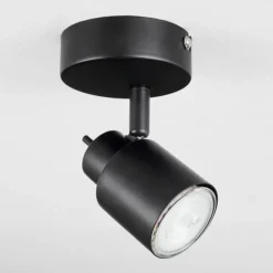 hofstein Éclairage Led|Plafonnier Nestavel LED Noir, 1 lumière