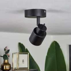 hofstein Éclairage Led|Plafonnier Nestavel LED Noir, 1 lumière