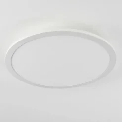 Plafonnier Sani LED Blanc, 1 lumière, Télécommandes, Changeur de couleurs
