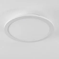 Plafonnier Sani LED Blanc, 1 lumière, Télécommandes, Changeur de couleurs