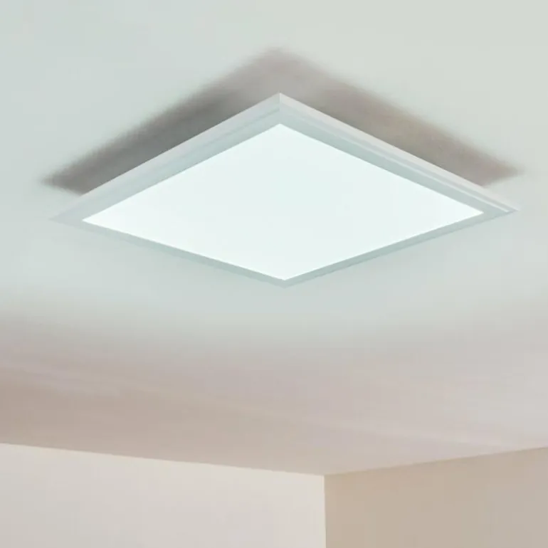 Plafonnier Voisines LED Blanc, 1 lumière, Télécommandes, Changeur de couleurs