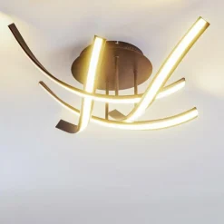 hofstein Éclairage Led|Plafonnier Aranu LED Rouille, 4 lumières