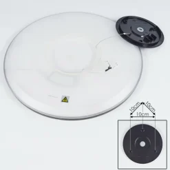hofstein Éclairage Led|Plafonnier Boyero LED Noir, 1 lumière