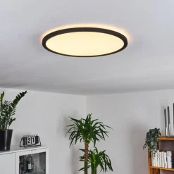 hofstein Éclairage Led|Plafonnier Boyero LED Noir, 1 lumière