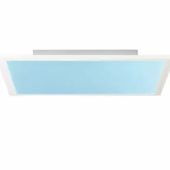 Luminaires Brilliant Éclairage Led|Plafonnier Brilliant Abie LED Blanc, 1 lumière, Télécommandes, Changeur de couleurs