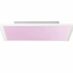 Luminaires Brilliant Éclairage Led|Plafonnier Brilliant Abie LED Blanc, 1 lumière, Télécommandes, Changeur de couleurs