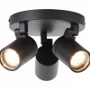 Luminaires Brilliant Spots Et Projecteurs|Plafonnier Brilliant Alessia Noir, 3 lumières