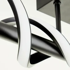 Luminaires Brilliant Éclairage Led|Plafonnier Brilliant Amalie LED Noir, 1 lumière