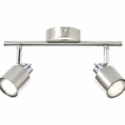 Luminaires Brilliant Spots Et Projecteurs|Plafonnier Brilliant ANDRES Chrome, Nickel mat, 2 lumières