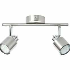 Luminaires Brilliant Spots Et Projecteurs|Plafonnier Brilliant ANDRES Chrome, Nickel mat, 2 lumières