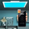 Plafonnier Brilliant Atira LED Blanc, 1 lumière, Télécommandes, Changeur de couleurs