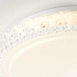 Luminaires Brilliant Plafonniers|Plafonnier Brilliant Badria Blanc, 1 lumière