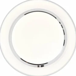 Luminaires Brilliant Éclairage Led|Plafonnier Brilliant Barty LED Chrome, Blanc, 1 lumière, Télécommandes