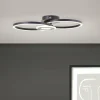 Luminaires Brilliant Éclairage Led|Plafonnier Brilliant Bray LED Noir, Blanc, 1 lumière