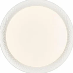 Plafonnier Brilliant Burlie LED Blanc, 1 lumière, Télécommandes, Changeur de couleurs