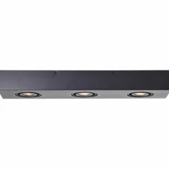 Luminaires Brilliant Éclairage Led|Plafonnier Brilliant Doro LED Noir, 3 lumières
