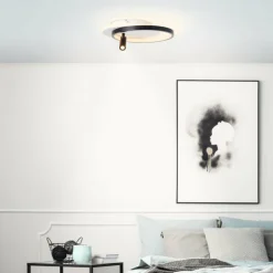 Luminaires Brilliant Éclairage Led|Plafonnier Brilliant Eunomia LED Noir, Blanc, 1 lumière