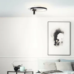 Luminaires Brilliant Éclairage Led|Plafonnier Brilliant Eunomia LED Noir, Blanc, 1 lumière