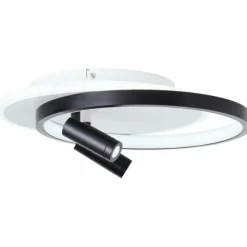 Luminaires Brilliant Éclairage Led|Plafonnier Brilliant Eunomia LED Noir, Blanc, 1 lumière