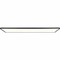 Plafonnier Brilliant Everett LED Noir, 1 lumière, Télécommandes, Changeur de couleurs