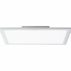 Luminaires Brilliant Éclairage Led|Plafonnier Brilliant Flat LED Argenté, 1 lumière, Télécommandes