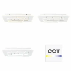 Luminaires Brilliant Éclairage Led|Plafonnier Brilliant Furtado LED Noir, Blanc, 1 lumière, Télécommandes