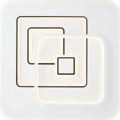 Luminaires Brilliant Éclairage Led|Plafonnier Brilliant Furtado LED Noir, Blanc, 1 lumière, Télécommandes