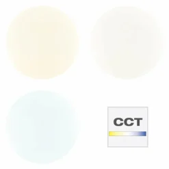 Plafonnier Brilliant Heddy LED Blanc, 1 lumière, Télécommandes, Changeur de couleurs