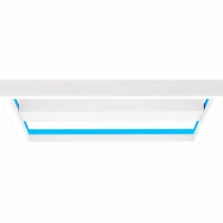 Luminaires Brilliant Éclairage Led|Plafonnier Brilliant Icarus LED Blanc, 1 lumière, Télécommandes, Changeur de couleurs