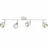 Luminaires Brilliant Éclairage Led|Plafonnier Brilliant Ina LED Blanc, 4 lumières
