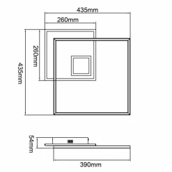 Luminaires Brilliant Éclairage Led|Plafonnier Brilliant Iorgo LED Blanc, 1 lumière