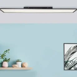 Luminaires Brilliant Éclairage Led|Plafonnier Brilliant Jacinda LED Noir, 1 lumière, Télécommandes